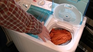 How to Use The Good Ideas Twin Tub Washing Machine Streetwize Accessories Portawash Plus [upl. by Harras721]