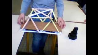 Réalisation dun pont en treillis en classe de technologie 5° [upl. by Yor759]