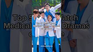 Top 5 Must Watch Medical Korean Dramas of all time kdramashorts shortsviral kdramarecommendations [upl. by Criswell]