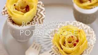 Rose di patate al forno  Potato Rose  Chiarapassion [upl. by Jena563]