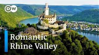 Castles Along the Rhine River From Bingen to Koblenz  Germanys Upper Middle Rhine Valley by Drone [upl. by Elamaj447]