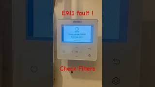 E911 Fault Samsung heatpumps gen6 faultcode [upl. by Enecnarf]