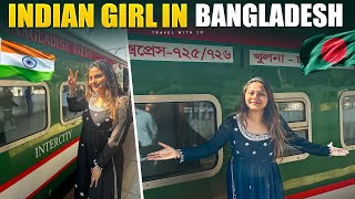 Indian girl in Bangladesh 🇧🇩 Bangladesh Railway 🚃 Dhaka to Khulna Train Journey [upl. by Otrebtuc972]