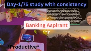 Day 175 Study with consistencyStudy vlogBanking aspirantsTarget Bank Exams sbi ibps study [upl. by Hulbig]