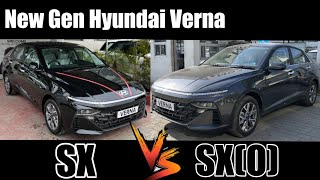 🤔VFM Top या 2nd Top 2023 Hyundai Verna SX VS SXO Quick CompairNew Verna SX VS SX O difference [upl. by Territus]