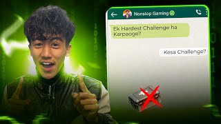 NonstopGaming Gave me Hardest Challenge Ever🥵No Heal Challenge❌ [upl. by Atcele]