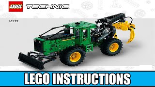 LEGO Instructions  Technic  42157  John Deere 948L II Skidder [upl. by Eenel]