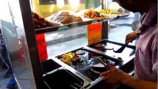 Persian Burger  Tehran Street Scenes 2012  Travel to Iran  Go Backpacking [upl. by Adnirak]