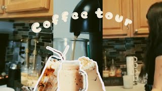 COFFEE BAR TOUR  my fav iced coffee recipe [upl. by Colline216]