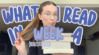 WHAT I READ IN A WEEK semesterferien realistically  reading VLOG [upl. by Frankel273]