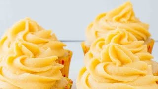 Mango whipped cream Frosting  Mango Icing [upl. by Aneekas]