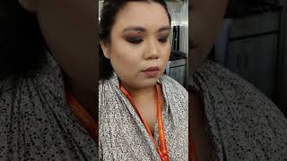 Simple party makeup look with smokey eyes [upl. by Ultima]