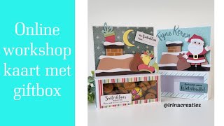 Online workshop kaart met cadeau doosje [upl. by Cody200]