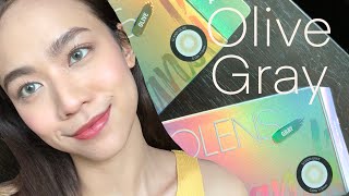 รีวิวคอนแทคเลนส์Olens Scandiolivegray [upl. by Nivek]