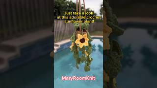 Sunflower Serenity Crochet Plant Timelapse crochetplant Check this out Etsy  MaryRoomKnit [upl. by Alroy]