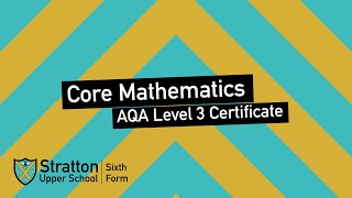 Core Mathematics  AQA Level 3 Certificate [upl. by Merkle216]