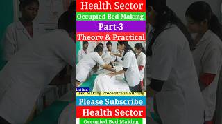 Occupied Bed Making Part3  Medical and Nursing  Health Sector [upl. by Viquelia954]