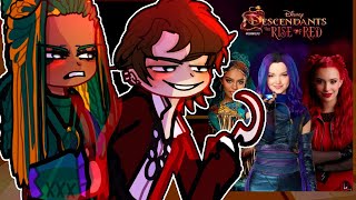 Descendants 4 The Rise of Red VILLAINS reacts to ALL Descendants SONGS 💫 Gacha 2 reacts to Disney [upl. by Mecke]