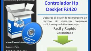 Controlador HP Deskjet F2420 [upl. by Amador]