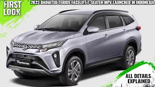 2023 Daihatsu Terios Facelift 7Seater MPV Launched In Indonesia  Prices From Rp 236050000 [upl. by Amairam]