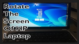 How to rotate the screen of HP Laptops  How to solve the problem of Hp computer screen rotation [upl. by Florry952]