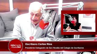 Escribano Carlos Ríos Presidente Delegación de San Nicolás del Colegio de Escribanos [upl. by Farnsworth118]