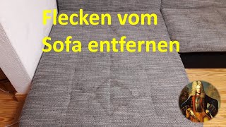 Flecken vom Sofa entfernen  Couch sieht wieder aus wie neu [upl. by Hpeseoj96]