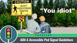 ADA amp APS Pedestrian Guidelines [upl. by Barbarese]