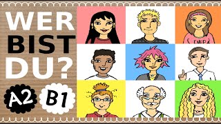 Deutsch A2  B1 16 Persönlichkeiten  Charaktereigenschaften  German lesson personalities [upl. by Abba211]