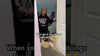 When u amp your siblings finally learn to get along🤣😂🔥 shorts funny viral [upl. by Aisan]