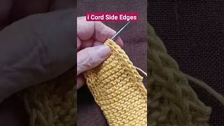 Beautiful i Cord Side Edges knitting [upl. by Ayomat]