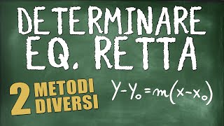 2 Esercizi Svolti per Determinare lEquazione di una Retta [upl. by Bushweller]