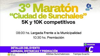 3° Maratón Ciudad de Sunchales  Detalles del evento largada distancias y premiación [upl. by Eriha]