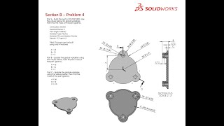 Solidworks CSWA Exam Practice  PART MODELLING  Section B  4 [upl. by Mycah]