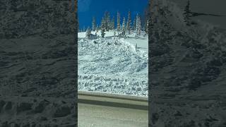 Big slide in Colorado Monarch pass hammered with snow snowslide avalanche coloradolife jesus [upl. by Bridges]