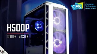 Cooler Master MasterCase H500P Mesh White Shown At CES [upl. by Crotty673]