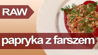 Jak zrobić faszerowaną paprykę  przepis na nadziewaną paprykę RAW papryka z farszem na surowo [upl. by Kreegar]