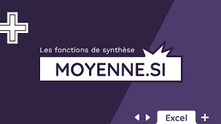 La fonction MOYENNESI  Tuto Excel [upl. by Horten914]