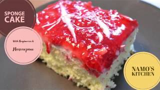 Mascarpone And Raspberry Vanilla Cake  वनीला केक Vanilla Cake Quick And Easy Vanilla Cake Recipe [upl. by Sulecram]