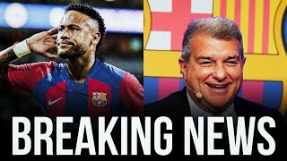 BREAKING Neymar Offers Himself To Join FC Barcelona With A Lower Salary Laporta APPROVES The Move [upl. by Vince]