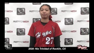 Committed Hawaii Hilo  2020 Nia Trinidad Pitcher and Outfield Softball Skills Video [upl. by Nwadrebma]