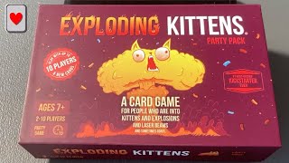 【Unbox】Exploding Kittens  Party Pack [upl. by Yorgerg]