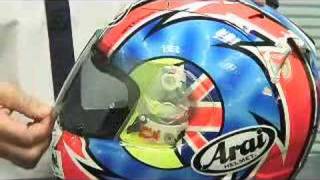 How to change an Arai visor [upl. by Natasha]