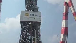 Saipem 10000 walk through the bridge [upl. by Ellenad546]