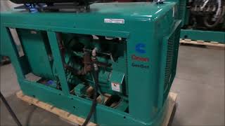 CumminsOnan 35EK generator with transfer switch for sale  noreserve auction December 27 2017 [upl. by Sualkin]