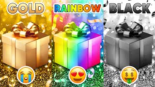 Choose Your Gift Gold Rainbow or Black ⭐🌈🖤 How Lucky Are You 😱 Quiz Shiba [upl. by Eniledam]