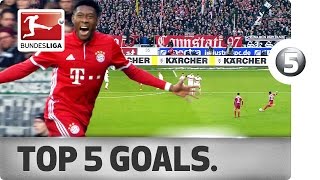 David Alaba  Top 5 Goals [upl. by Conlee]