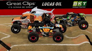 Salt Lake City 2024 Freestyle HIGHLIGHTS  BeamNGDrive Monster Jam [upl. by Castor472]