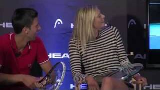 HeadtoHead Sharapova amp Novak Djokovic [upl. by Karilynn]