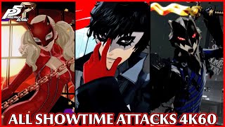 Persona 5 Royal  All Showtime Attacks 4K60FPS [upl. by Guilbert]